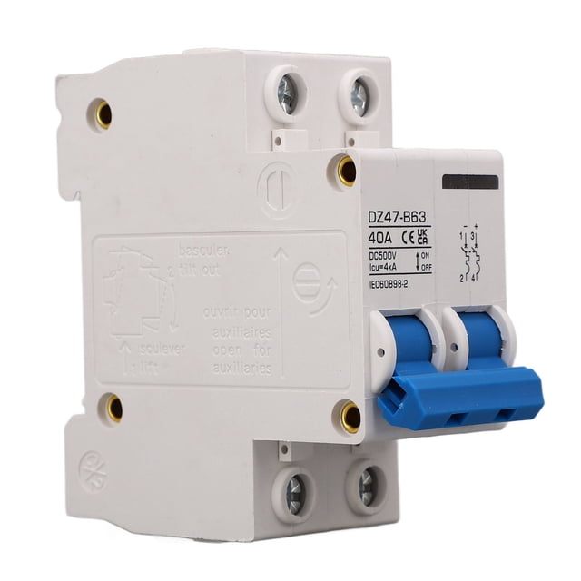 Aislador De Circuito De CC, Capacidad De Ruptura De 500 V 4000 A, Disyuntor En Miniatura De Montaje En Carril DIN Tipo B Para Fotovoltaico