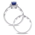 thumbnail image 4 of Everly Women's Cubic Zirconia Sterling Silver Bridal Set, 4 of 8