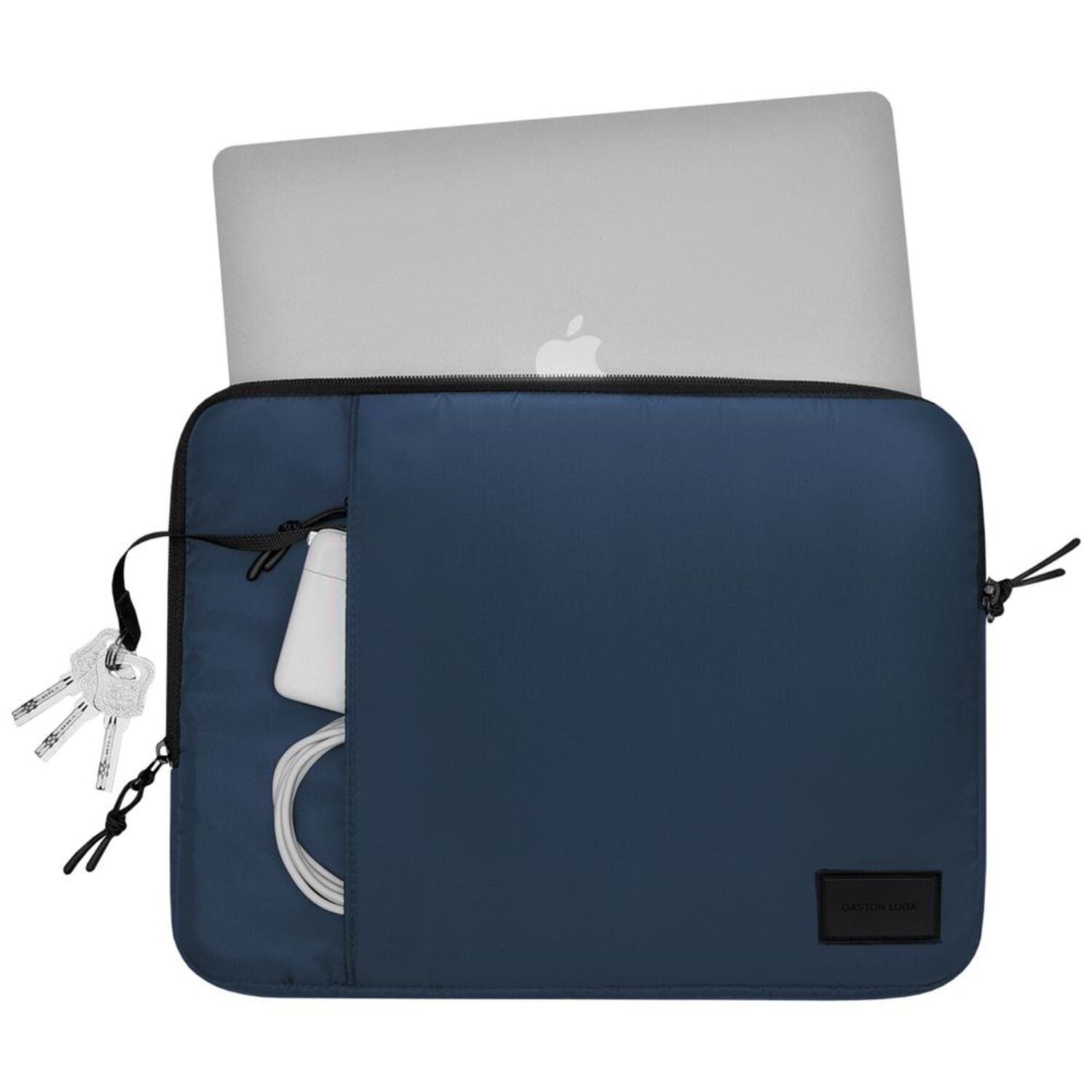 Gaston Luga Dash Cushioned Case 13"/14" | Durable Vegan Leather | Fits Laptops 11″- 14″ | Dark Blue