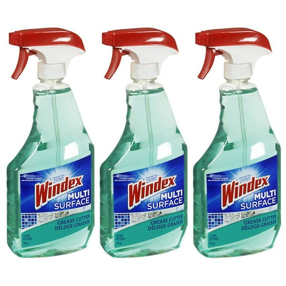 Windex Multi-Surface Cleaner Grease Cutter - 765ml (Pack of 3)