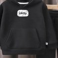 thumbnail image 4 of Futezty Toddler Baby Boy Girl Clothes Long Sleeve Hoodie Sweatshirt Solid Sweatsuit Jogger Set 2pcs Infant Boys Girls Warm Fall Winter Outfit 6M-8T, 4 of 4