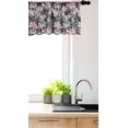 thumbnail image 3 of Ambesonne Butterfly Window Valance, Romantic Summertime, 54" X 18", Taupe Pink Black, 3 of 3