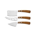 thumbnail image 2 of 3 Piece Cheese Knife Set w/Wood Handles, 2 of 3