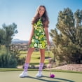 thumbnail image 5 of Uorisanigo Lucky Leaf Sleeveless Workout Athletic Dresses for Women 2 Pieces Size M Zip Up Collar Quick Dry Workout Golf Dresses Build in Shorts with Pockets, 5 of 7