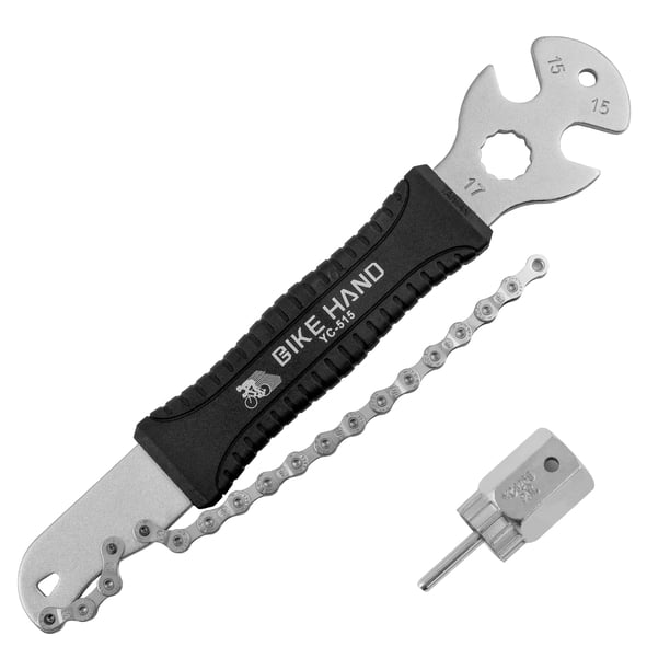 BIKEHAND 2 in 1 Cassette Removal Installation Tool Kit with 15mm Pedal Wrench