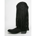 thumbnail image 4 of Qupid Sochi-14x - Black Suede PU 7.5, 4 of 5