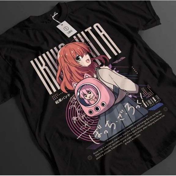 VINTAGE Bocchi The Rock Shirt Hitori Bocchi Tshirt Nijika T-Shirt Ryo Top Kita Anime Tee