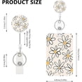 thumbnail image 3 of Floral Retractable Badge Holder - Detachable Strap ID Card Reel - Durable Sliding Badge Holders for Women, Girls, Teachers, Nurses & Workers, 3 of 5
