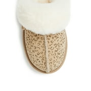 Fireside By Dearfoams Womens Sydney Genuine Shearling Scuff Slipper