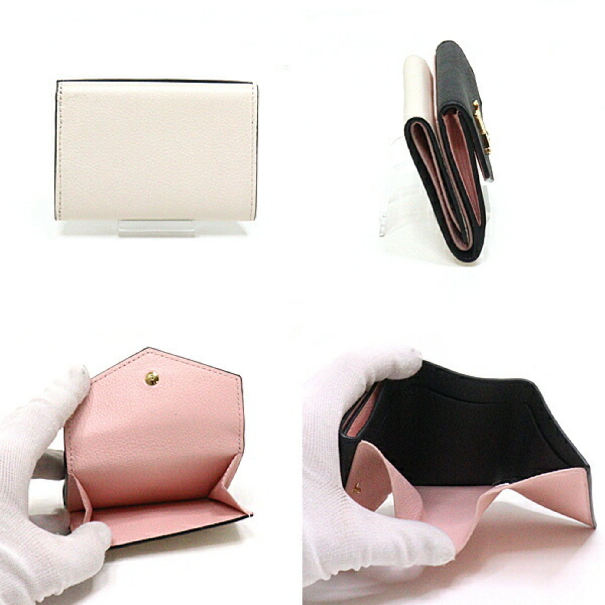 LOUIS VUITTON Portefeuille Lock Mini M80088 Pink/Gold Hardware Women's  Wallet