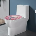 thumbnail image 3 of ZIATUBLE Hummingbird Toilet Lids Covers Cherry Blossom Toilet Cover Protector Universal Toilet Lid Covers for Bathroom Round Decorative Covers Toilet Protector Cover Home Decor, 3 of 6
