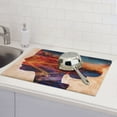 thumbnail image 6 of Vsdgher Cultural Silhouette Journey Dish Drying Mat Super Absorbent Drying Mat Large Dish Drying Mats for Kitchen Counter Kitchen Drying Mat 24" x 18", 6 of 7