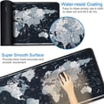 thumbnail image 3 of Large Gaming Mouse Pad with Stitched Edges, 31.5x15.7x0.12 in Extended Computer Keyboard Mouse Mat, Water Resist Non-Slip Mousepad Rubber Base Long XXL Desk Mousepad for Work & Gaming, Home, Map, 3 of 6