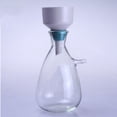 thumbnail image 3 of White Porcelain Flagon with Wide Mouth Funnel Dishwasher Safe for Transferring Liquid Dry, 3 of 8