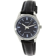 Casio Women's Classic LTPV005L-1A Black Leather Japanese Quartz Fashion Watch