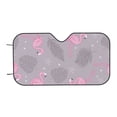 thumbnail image 4 of Uemuo Pink Flamingo Pattern Accordion Car Windshield Sun Shade, Foldable Reflective Sun Visor for Car, Reflector Windshield Sunshade-Medium, 4 of 7