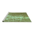 thumbnail image 2 of Ahgly Company Machine Washable Indoor Rectangle Abstract Turquoise Blue Contemporary Area Rugs, 7' x 9', 2 of 4