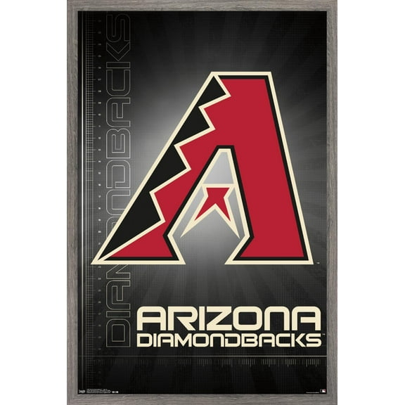 MLB Arizona Diamondbacks - Logo 16 Wall Poster, 22.375" x 34", Framed