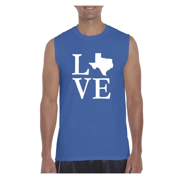 Men's Graphic T-Shirt Sleeveless - Texas Flag