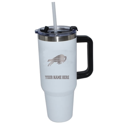 The Memory Company  Buffalo Bills Personalized White 40oz. Colossal Tumbler