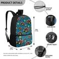 thumbnail image 4 of Uorisanigo Red Tractor Printed Backpack Schoolbags 17 Inch for Kindergarten, Preschool, Elementary Kids Children Travel Casual Daypack with Adjustable Shoulder Straps Large Capacity, 4 of 6