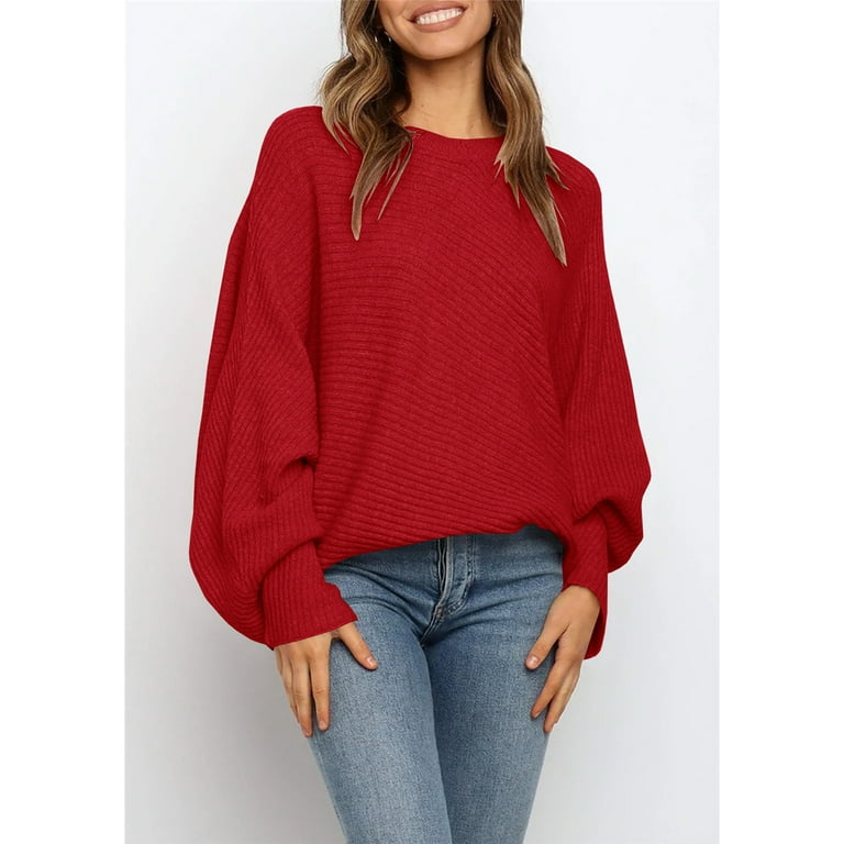 トップス ENFOLD LAYERED BALLOON-SLEEVE PULLOVER Women's Drifter Balloon Sleeve Sweater | Lands' End