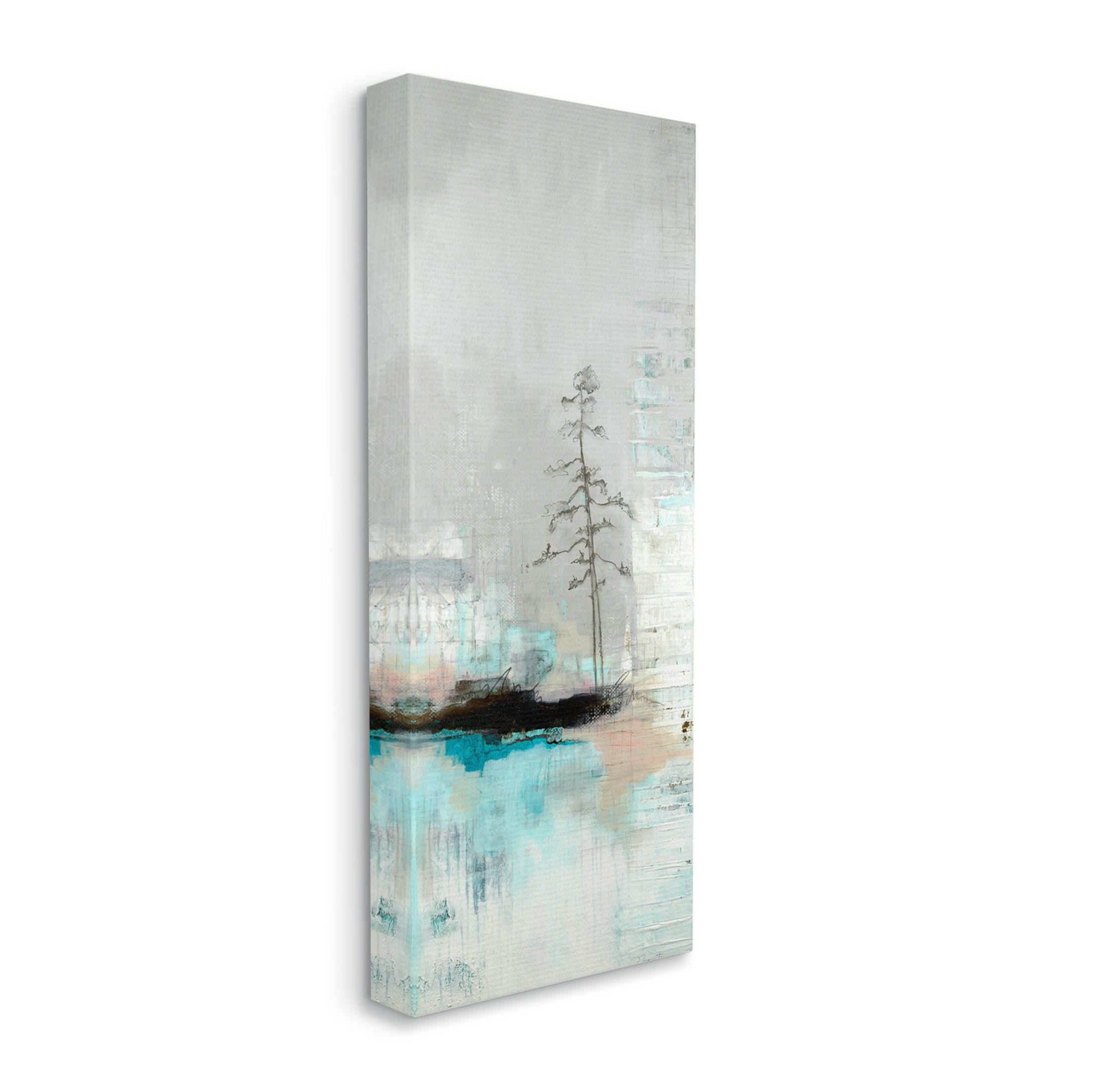 Stupell Industries Collaged Tree Abstract Nature Painting Gallery Wrapped Canvas Print Wall Art, Design by Ruth Fromstein