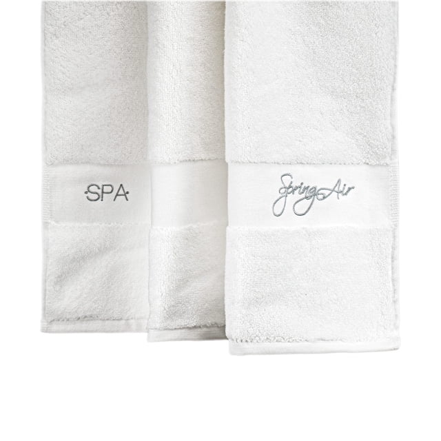 Toalla Medio Baño Spring Air 70x140 Cm Algodón Ultra Suave Blanco Spa Medio Baño