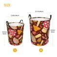 thumbnail image 3 of LNWH Laundry Basket, Cartoon Harvest Mushroom Pattern Foldable Laundry Hamper with Handles Waterproof, Small Size, 3 of 8
