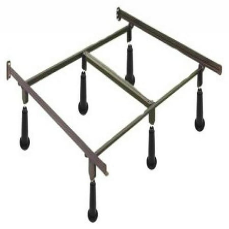 High Rise Metal Bed Frame With Headboard Brackets Cal King High Rise Metal Bed Frame With Headboard Brackets Cal King