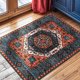 thumbnail image 4 of Sonoro Kate Alfombras 2x3 para Salón Recámara, Alfombra Interior Boho Antideslizante Lavable a Máquina, Rojo-azul, 4 of 7