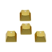 4 Pcs Keycaps Textured Keyboard Accessories Mechanical Personalized Aluminum Alloy Replacement