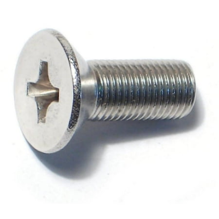

3/8 -24 x 1 18-8 Stainless Phillips Flat Head Machine Screws (5 pcs.)