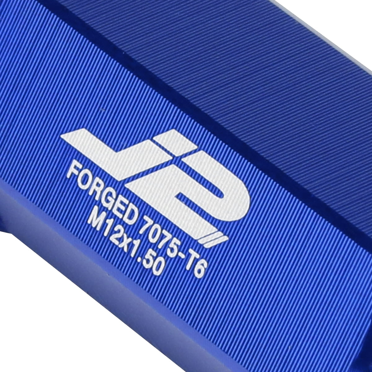 J2 Engineering LN-T7-026-15-BL J2 Engineering 7075 -T6 Forged Aluminum M12 x 1.5 20 Pcs 70mm Open End Lug Nut Set w/ Adapter ( Blue )