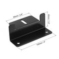 thumbnail image 2 of Uxcell Set of 4 Solar Panel Z Bracket Mount, Aluminum Solar Panel Mounting Brackets Lightweight kit for RV, Roof, Black, 2 of 6