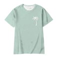 thumbnail image 6 of Mens Big and Tall T Shirts 4xl Short Sleeve Big and Tall Basic Tee Athletic Fit Gradient Boat Neck Casual Summer Beach Basic Muscle Tee, 6 of 6