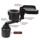 thumbnail image 2 of Adaptador Expansor De Portavasos 4 En 1 Con Portavasos De Coche De Base Ajustable De 360 ​​​​Grados Para Accesorios De Automóvil Scienceny VI012421-02, 2 of 6
