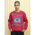 thumbnail image 3 of Old Glory Mens Retro Boombox Music Have a Rockin' Ugly Christmas Sweater Long Sleeve Sweatshirt, 3 of 6