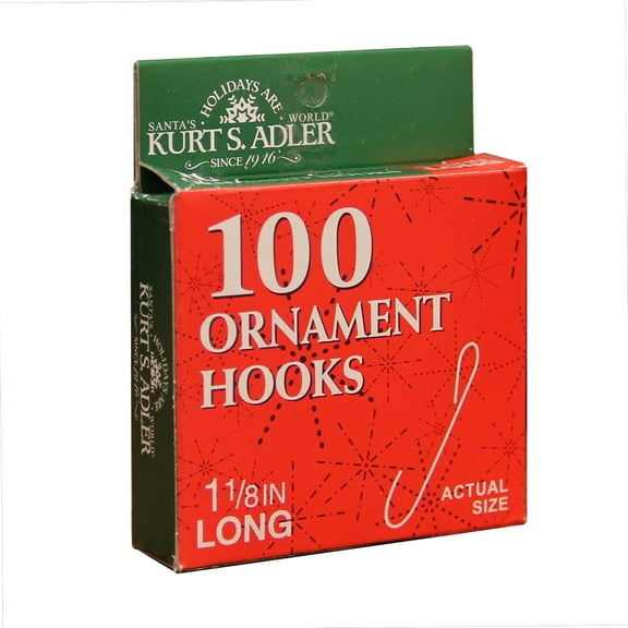 Kurt Adler Ornament Hooks, Set of 100
