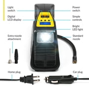 Kensun Air Compressor for Tires - Portable Tire Inflator Air Pump for Car - Electric Tire Compressor for Home and Car - Air Compressor Tire Pump - Air Pump for Cars, BIkes, And Inflatables