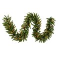 thumbnail image 1 of Vickerman Camdon Fir 14 Inch Artificial Pre Lit Christmas Garland, Green, 1 of 3