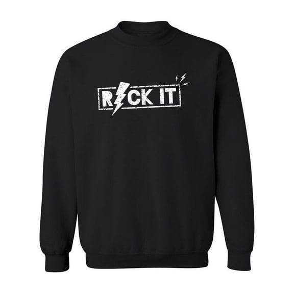 Rock It Lightning . Sweatshirt Men -Image by Shutterstock, Male Medium