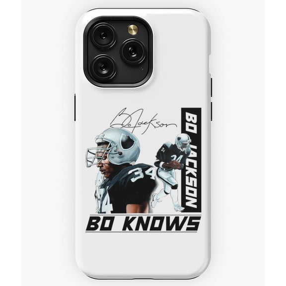 Bo Sport Jackson Baseball and Football Legend A10370 Phone Case for iPhone 11 to 17 Pro Max
