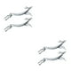 thumbnail image 2 of Monstrate Feiqiong, 2 uds., soporte para vajilla, soporte para palillos en miniatura de animales de dibujos animados, soporte para cuchara, plata 8*3 cm 2piezas, 2 of 6