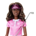 thumbnail image 2 of Muñeca moderna Barbie jugadora de golf morena con palo de golf, 2 of 6