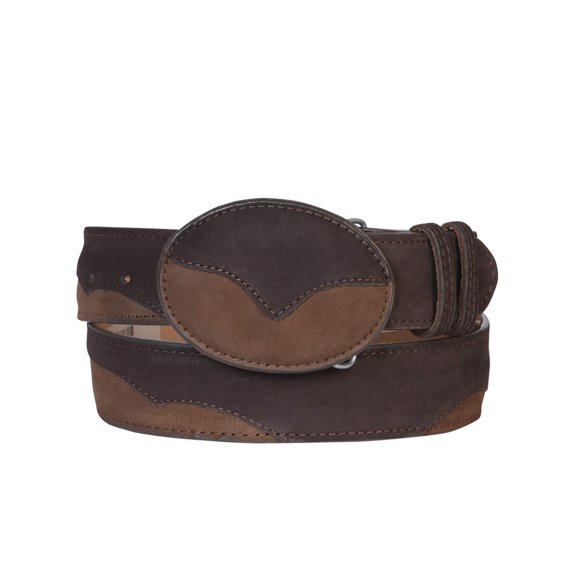 Cowboy Belt - El General - Leather Nobuck Choco 41108