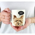 thumbnail image 3 of CTDream Personalized 11oz. Dog Coffee Mug Gift, Yorkshire Terrier Up Close, 1-Pack, Custom Name, Pet Animal Lover Birthday Christmas Gift for Her Family, 3 of 7