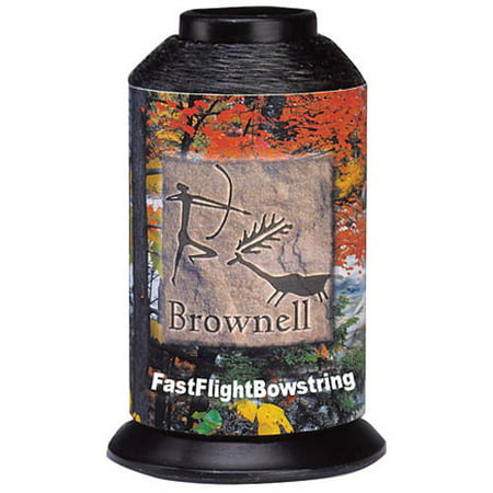 Brownell FastFlight Plus String Material, Black, 1/4 (Best Bow String Material)