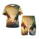 thumbnail image 1 of Balery Castle Red Green Sky Dragon Conjunto de Pijama Infantil de Manga Corta con Estampado – Ropa de Dormir de Algodón Suave-X-Large, 1 of 6