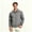 Gray, variant on Men's Lightweight Collared Bomber Jackets, Casual Flight Windbreaker Zip Up Coat with Pocket ,Big and Tall ,Size S-3XL